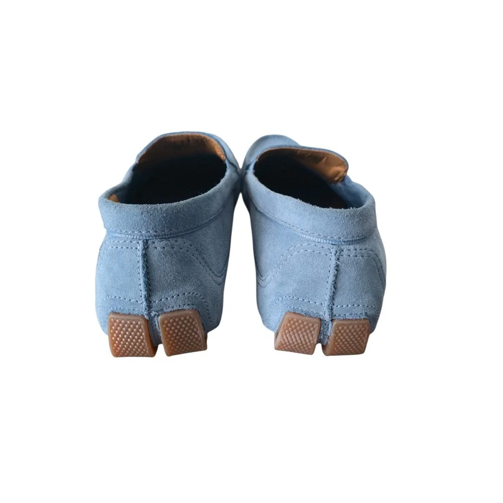 Clarks Men’s Light Blue Suede Driving Loafers
